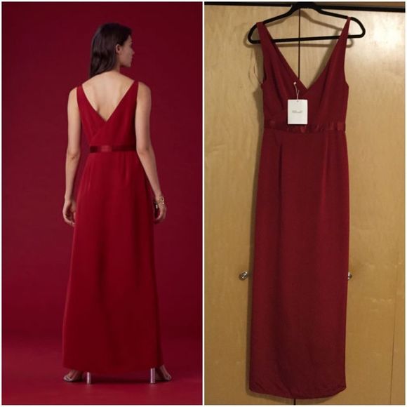 Diane von FurstenbergRed Asymmetric Side - Picture 7 of 10